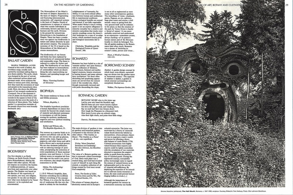On the Necessity of Gardening: An ABC of Art, Botany and Cultivation