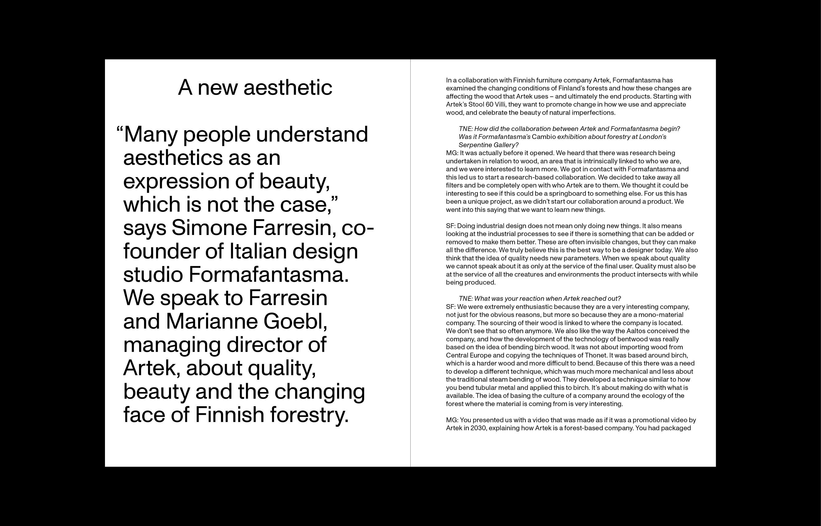 The New Era Agenda #1