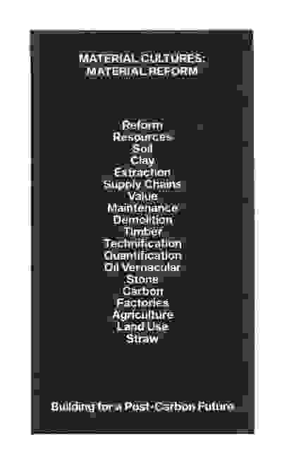 Material Cultures: Material Reform