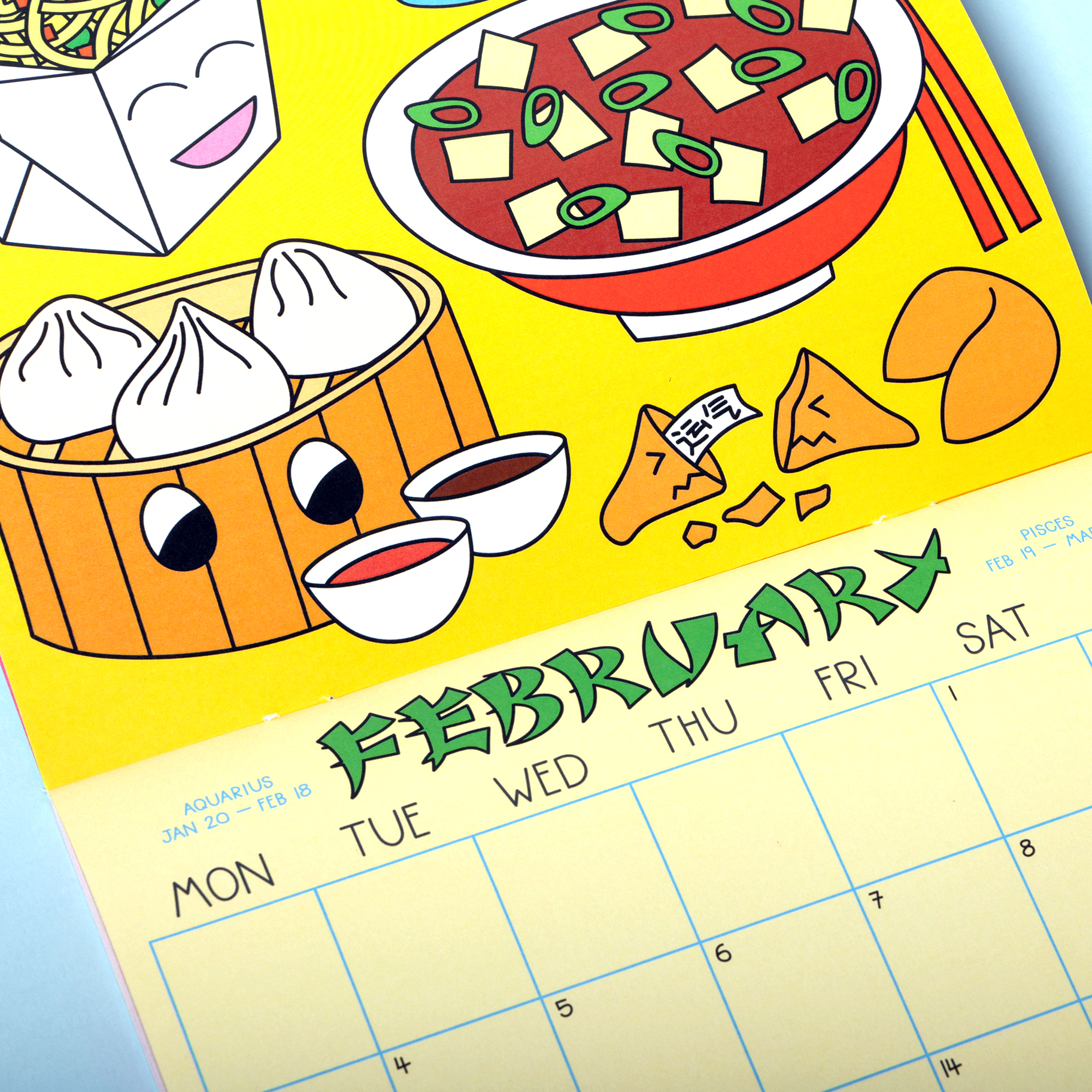 Studio Nattu 2025 Food Calendar