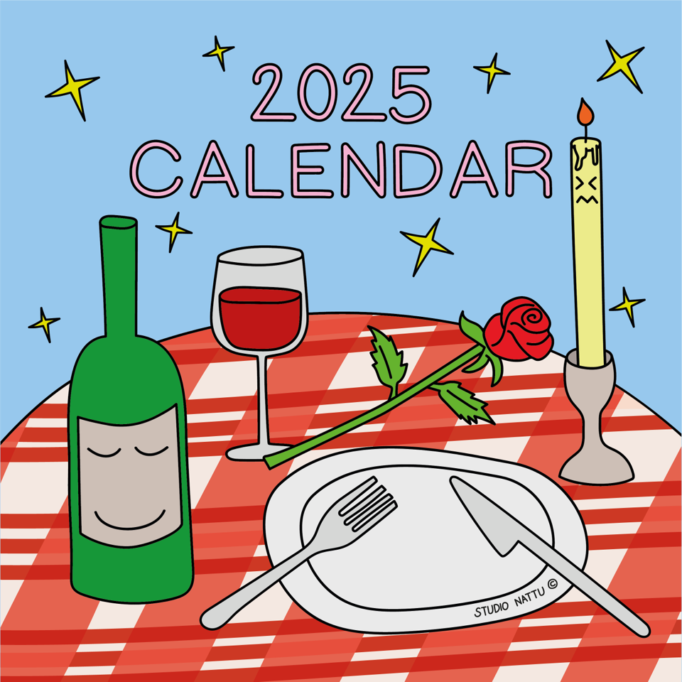 Studio Nattu 2025 Food Calendar