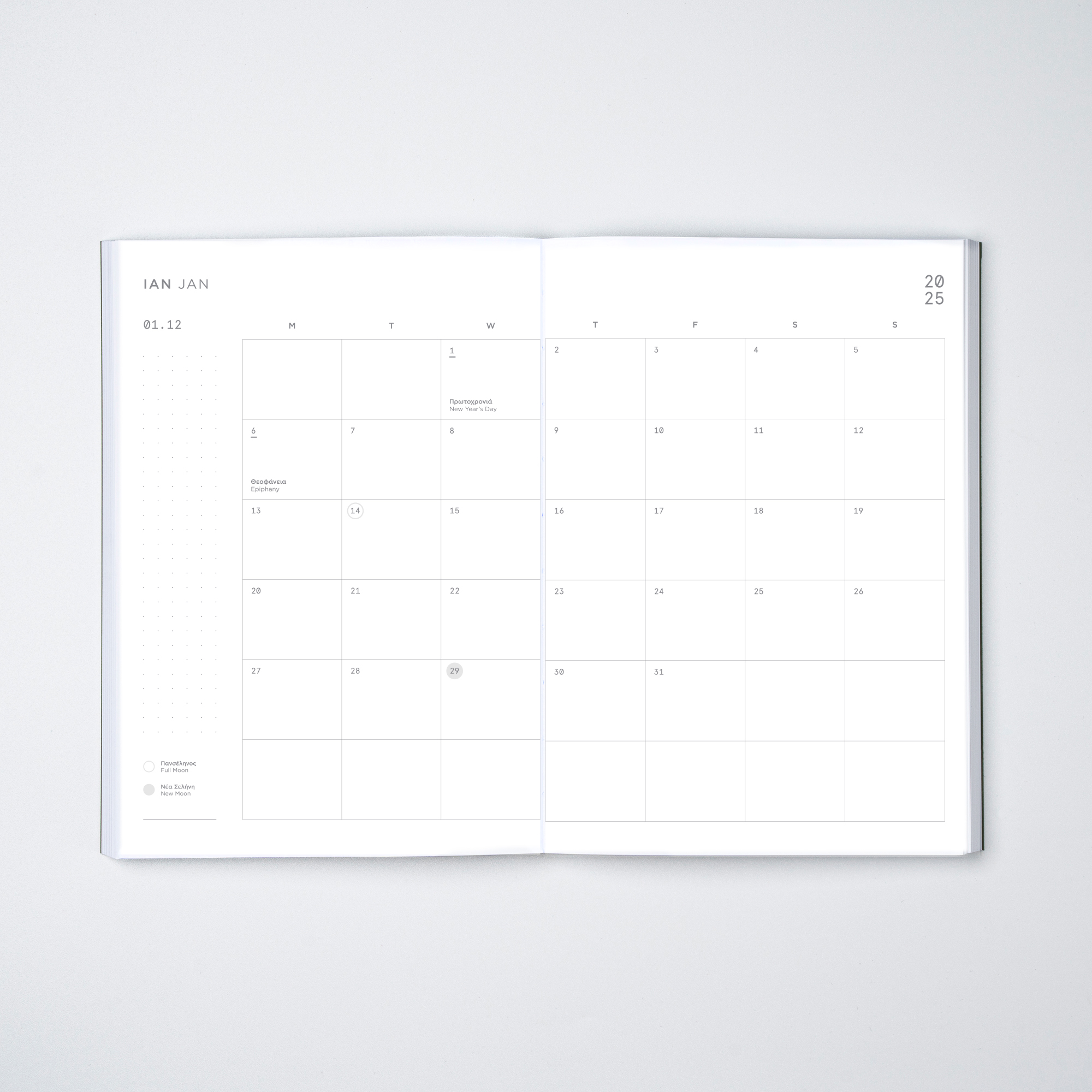 Daily Planner 2025 – Matrix Beige