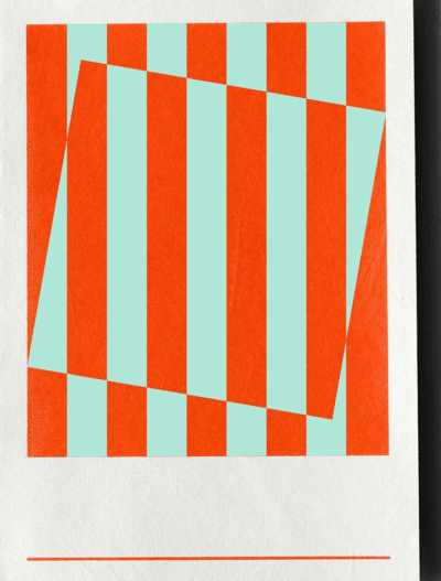 Hanji Book Stripe A5 Plain Sun Mint