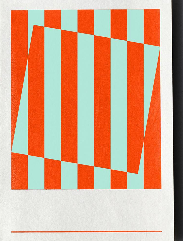 Hanji Book Stripe A5 Plain Sun Mint