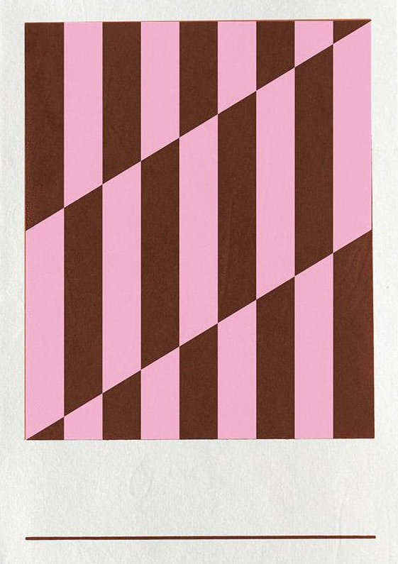 Hanji Book Stripe A5 Plain Coco Pink