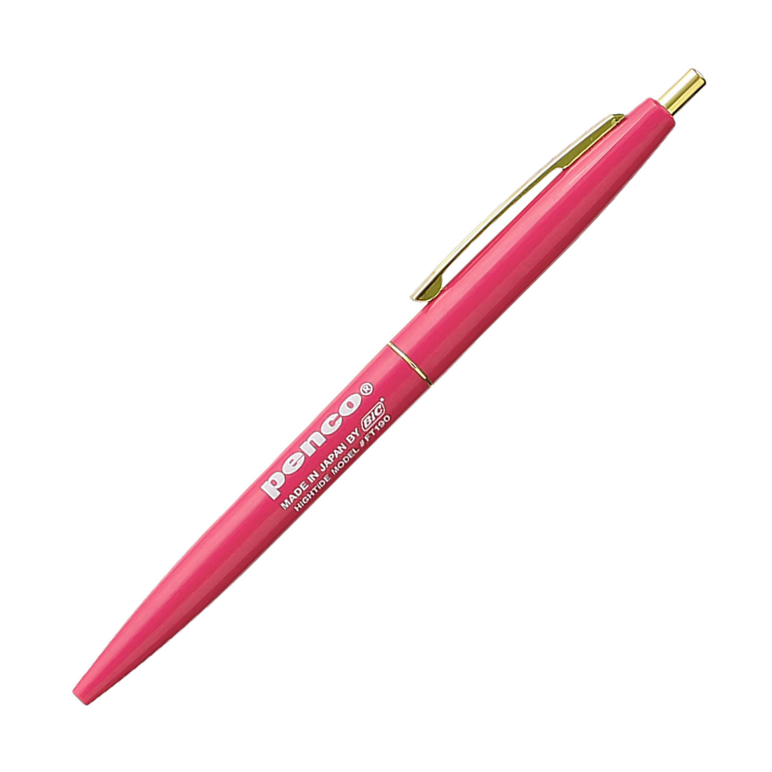 Penco Knock Ballpoint Pen Vivid Pink