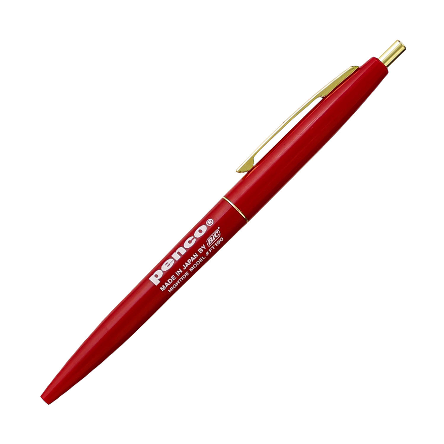 Penco Knock Ballpoint Pen Red