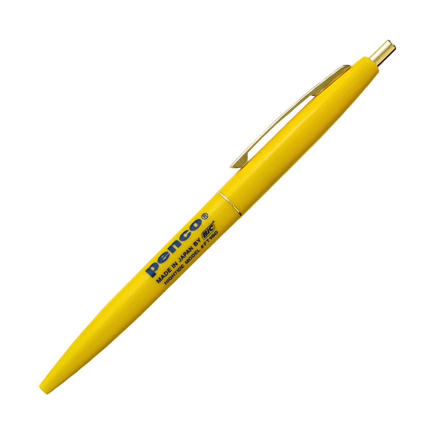 Penco Knock Ballpoint Pen Yellow