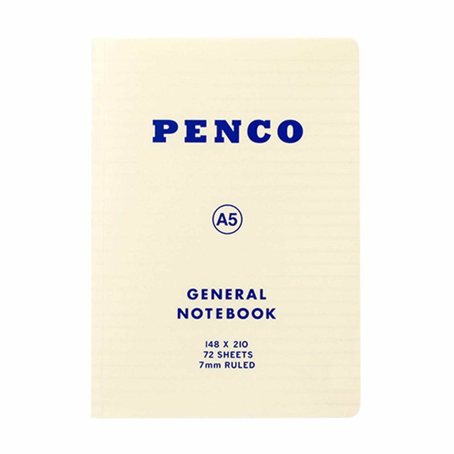 Penco Soft PP Notebook A5 Ruled White