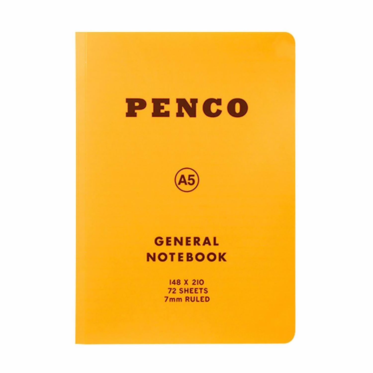Penco Soft PP Notebook A5 Ruled Yellow