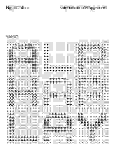 Nigel Cottier: Alphabetical Playground