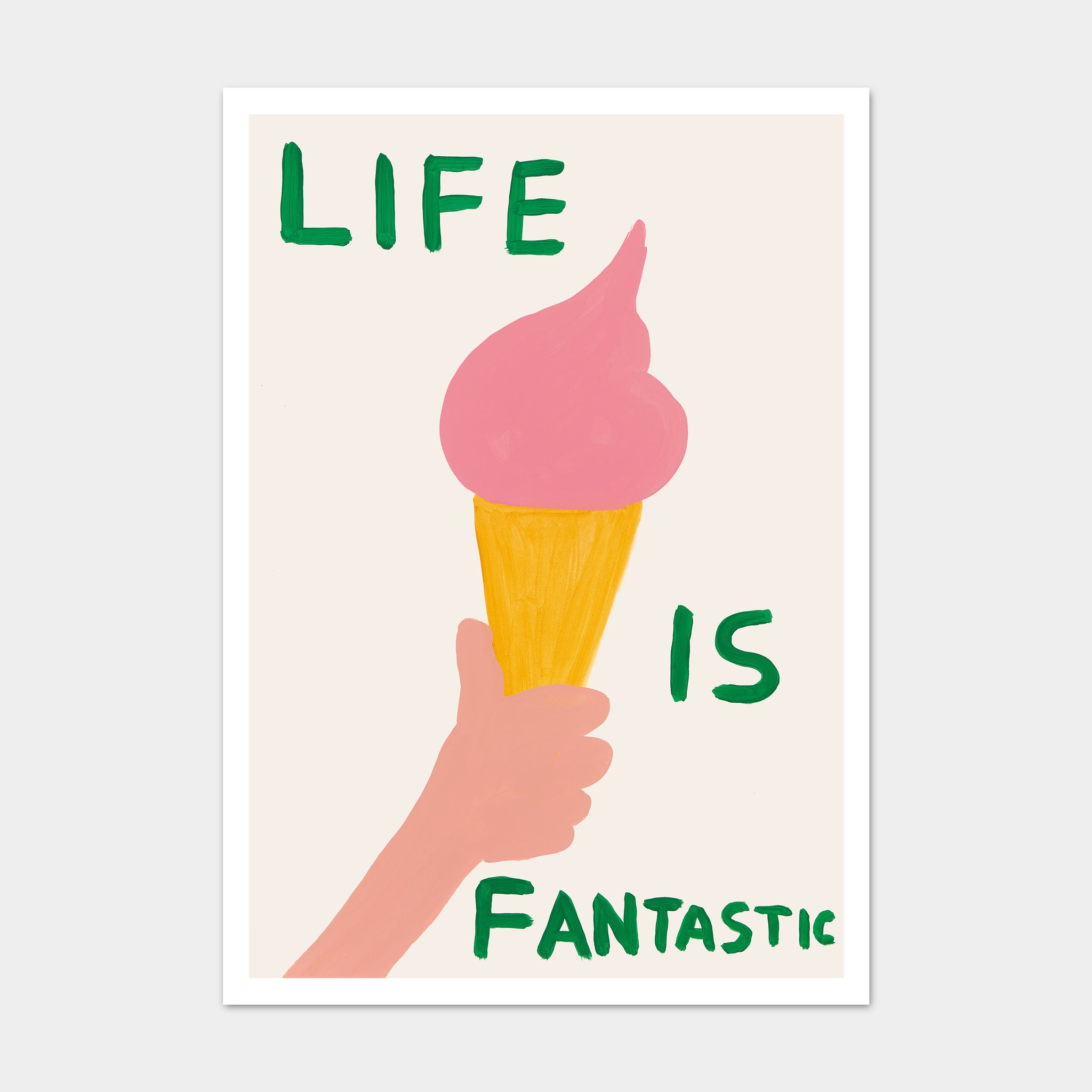 David Shrigley: “Life Is Fantastic” Greeting Card