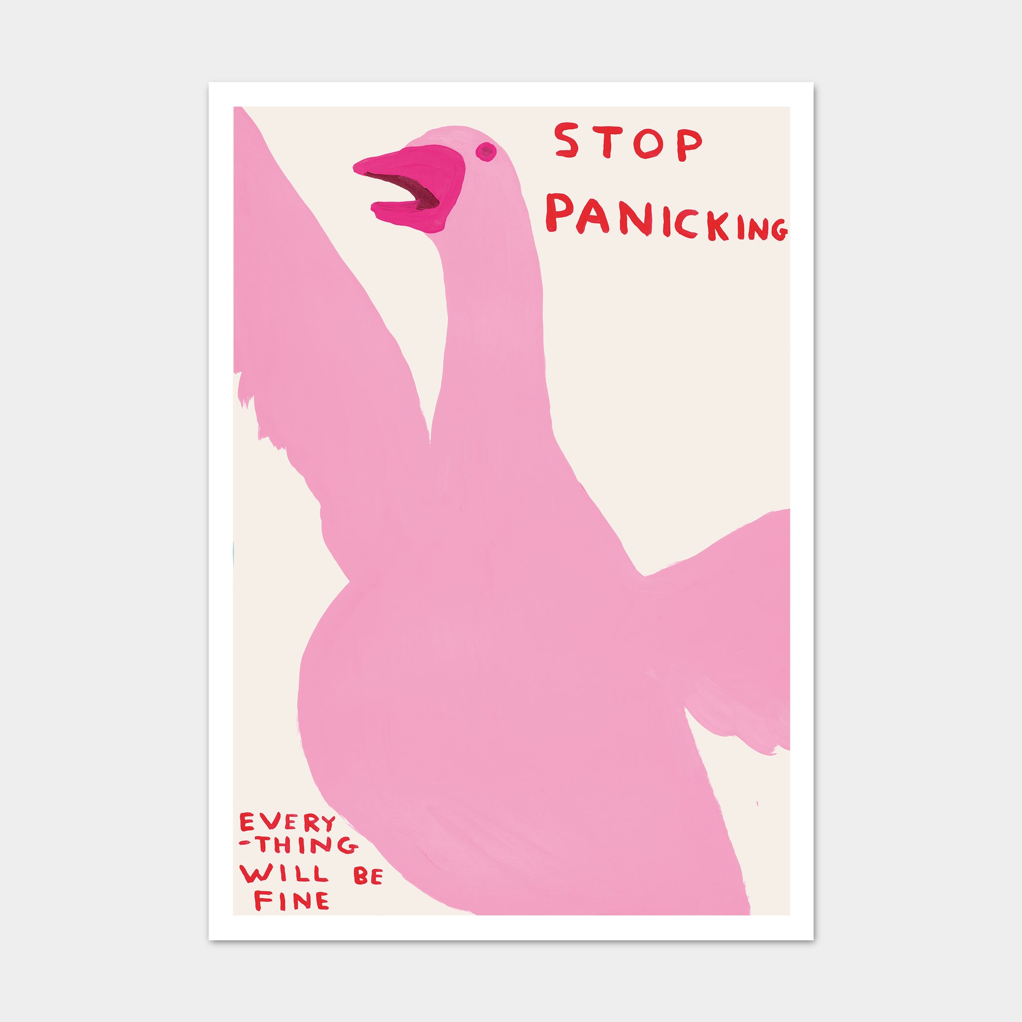 David Shrigley: “Stop Panicking” Greeting Card