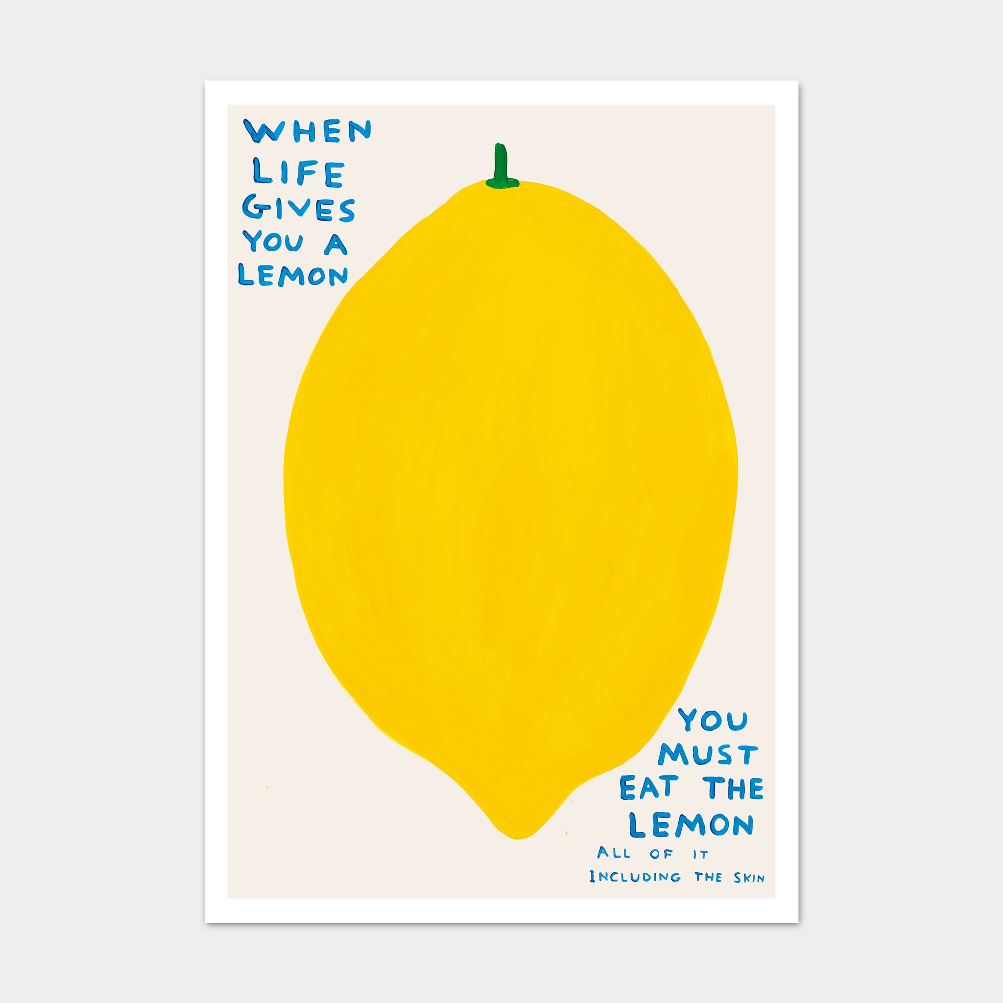 David Shrigley: “When Life Gives You A Lemon” Greeting Card