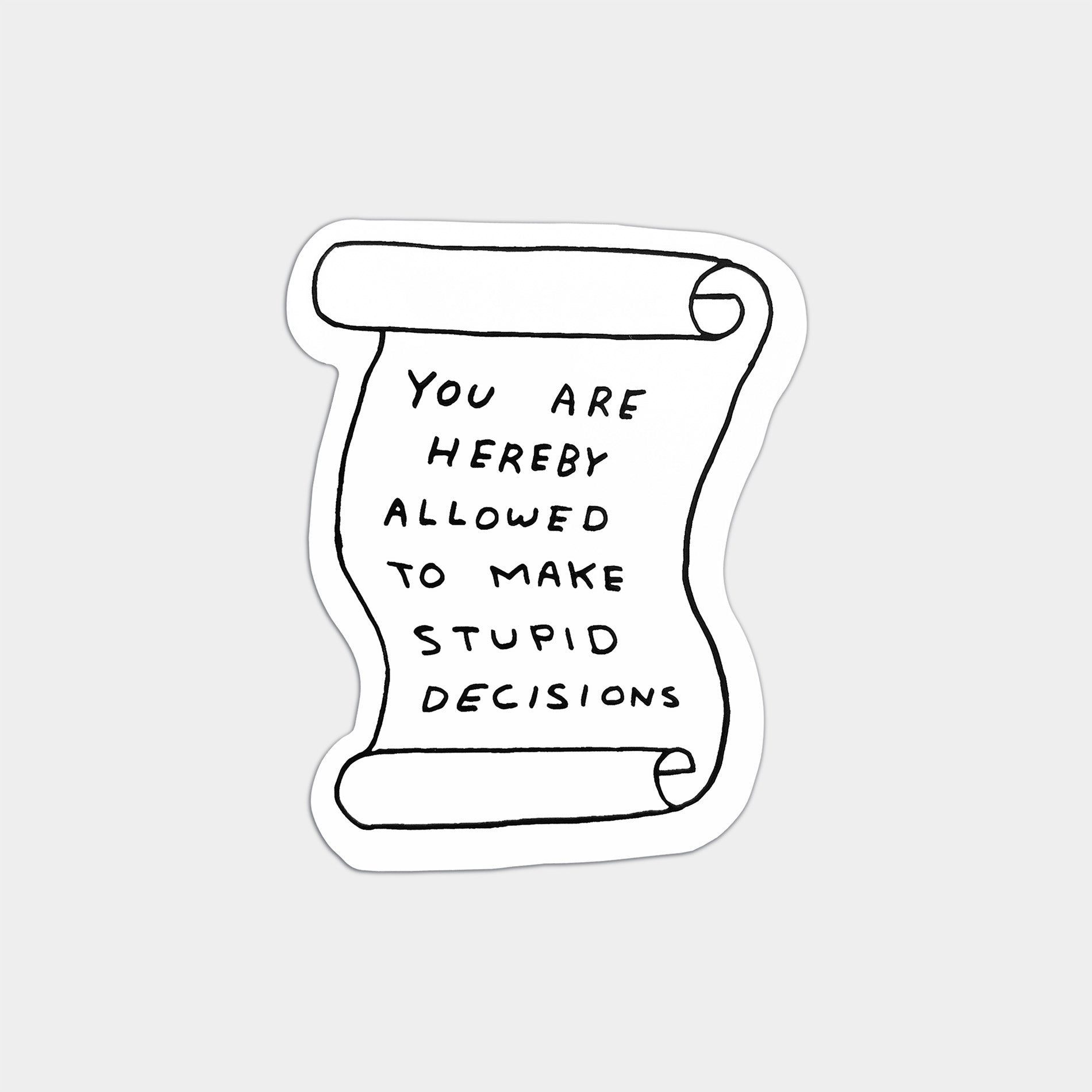David Shrigley: Stupid Decisions Sticker Pack