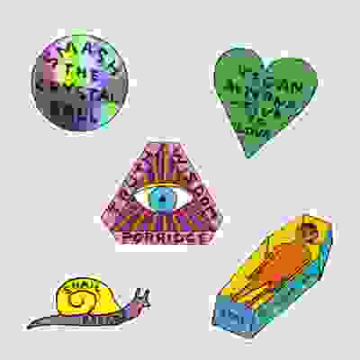 David Shrigley: Stay In Your Box Sticker Pack