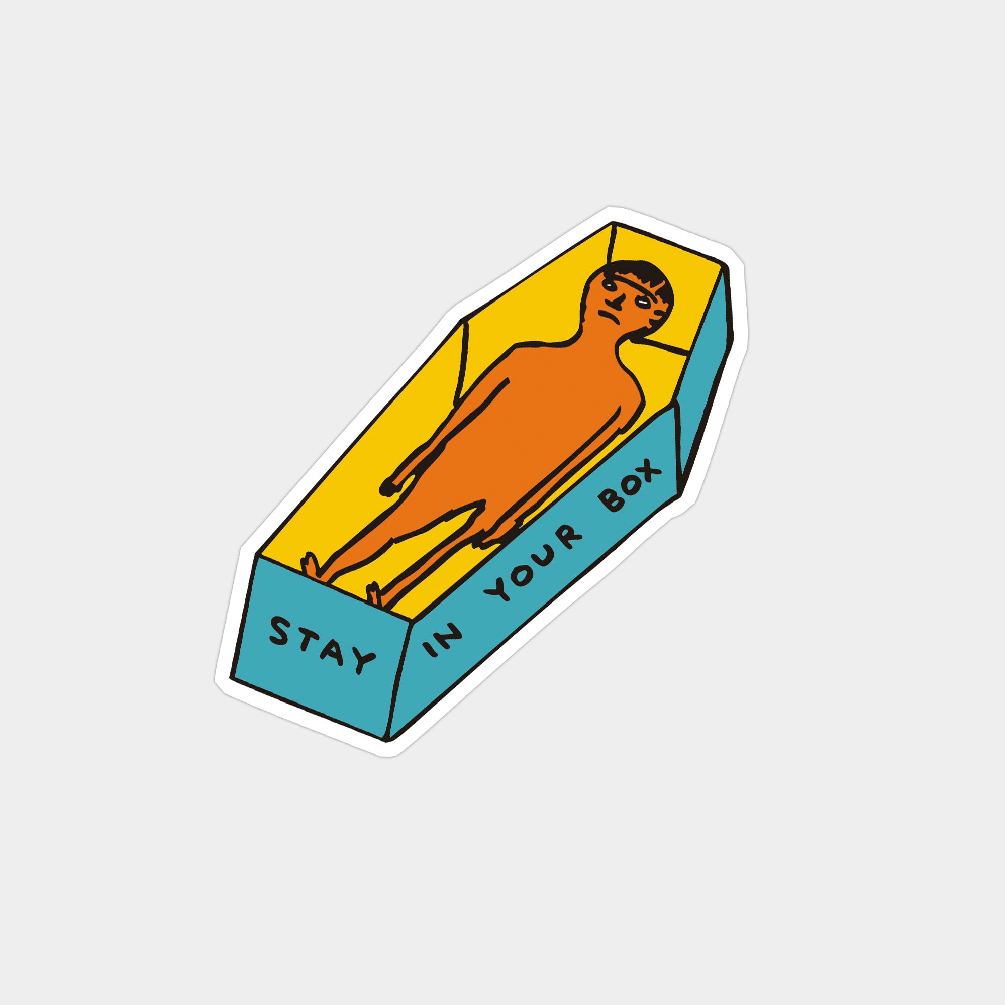 David Shrigley: Stay In Your Box Sticker Pack