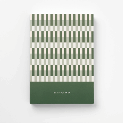 Daily Planner 2026 Bottle Green