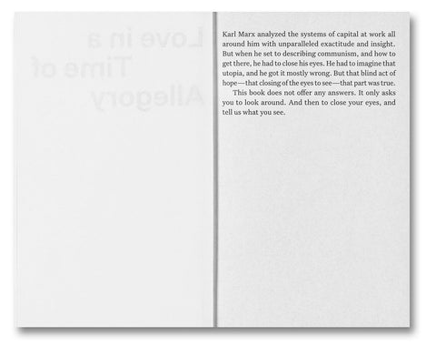 Love in a Time of Allegory