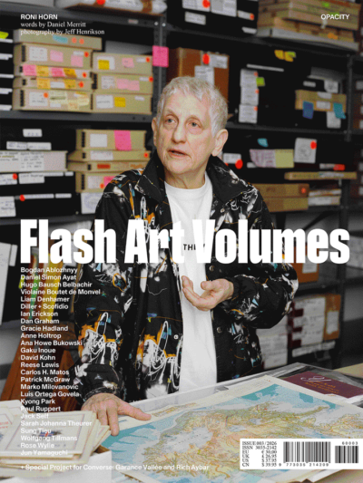 Flash Art Volumes #003: Opacity