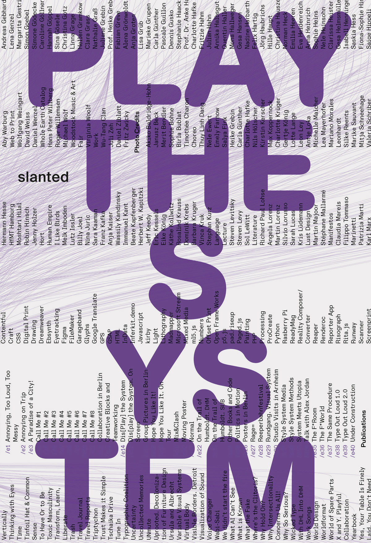 Play The System: Parametric Approaches in Graphic Design